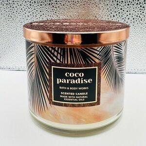 Bath & Body Works Coco Paradise Candle - Brown and Gold